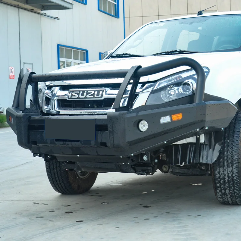 4X4 Accessories for Isuzu D-MAX T60 Ranger Black Steel Front and Rear Bull Bumpers Off-Road Model RAV4