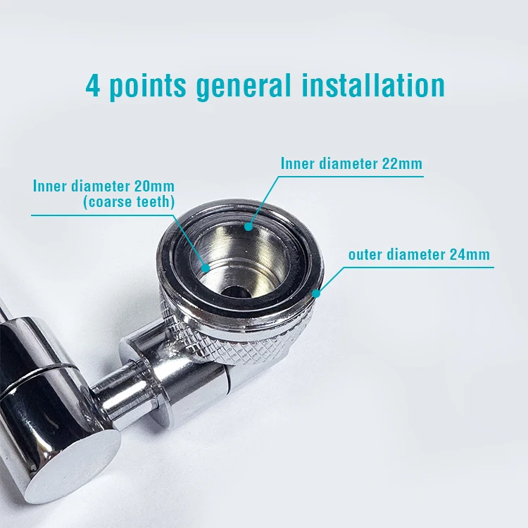 Universal Splash Filter Faucet 720 degree swivel sink faucet aerator Big Angle Kitchen Faucet Aerator