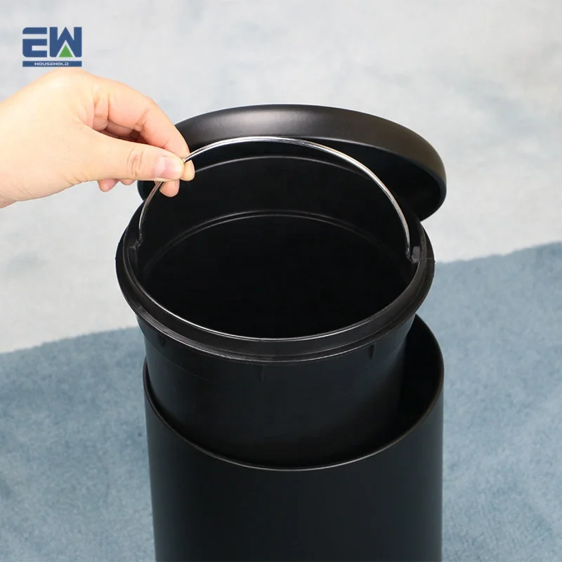 New housewares bathroom products 2020 bathroom cabinets with metal handle easy to move buckets Stainless steel pedal bin
