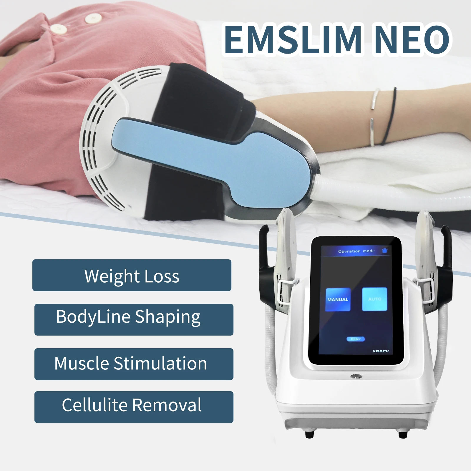 2023 New Design 15 Tesla Emslim 2 Handles Ems Slim Neo Rf Muscle Sculpting Machine For Weight Loss Body Slimming