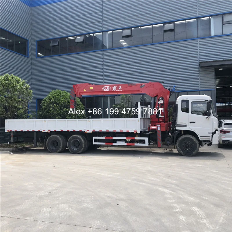 6x4 Tianjin 14 tons 10 tons crane mounted truck