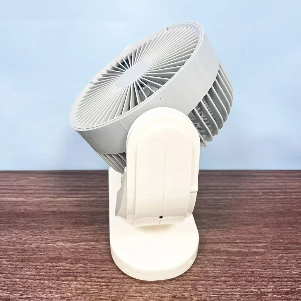 CE FCC Certified Outdoor Small Mini 6 Inch Rechargeable  Electric Solar Powered Table Fan with Solar Panel LED and Battery