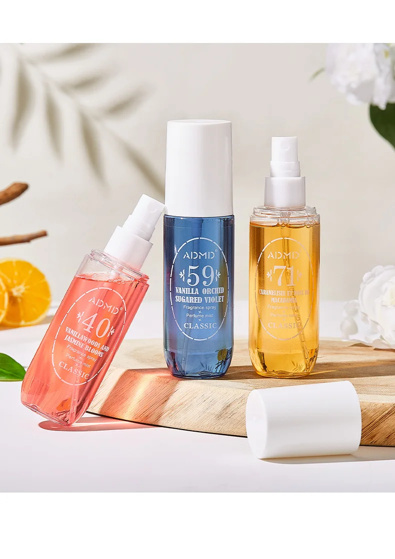 Private Label Luxury Women Scent Perfume Fragrance Last Long 90ML Body Splash Mist Feminino Eau De Toilette EDT Bodymist Fogg