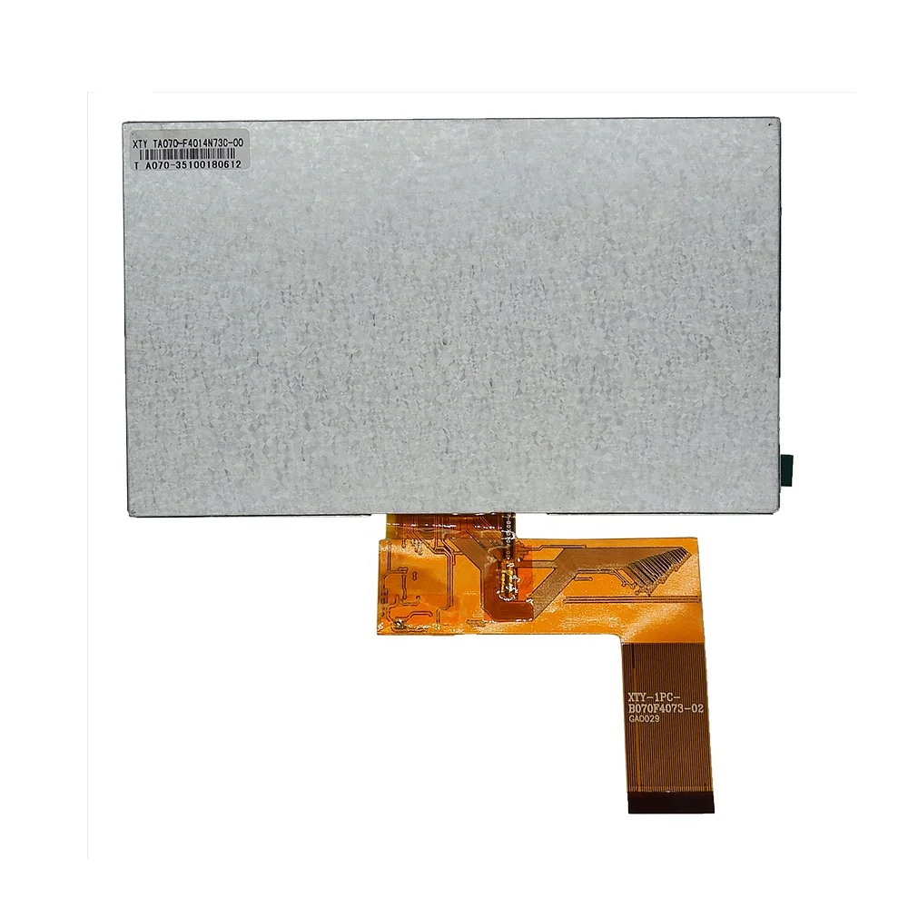 7 inch 800X480 resolution color TFT LCD 40 pin RGB resistive touch screen display