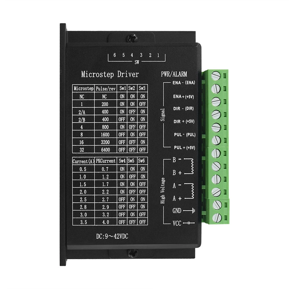 Драйвер шагового двигателя с ЧПУ TB6600 обновление Nema 23 Nema17 4A DC9-42V для NEMA23 контроллер фрезерного станка