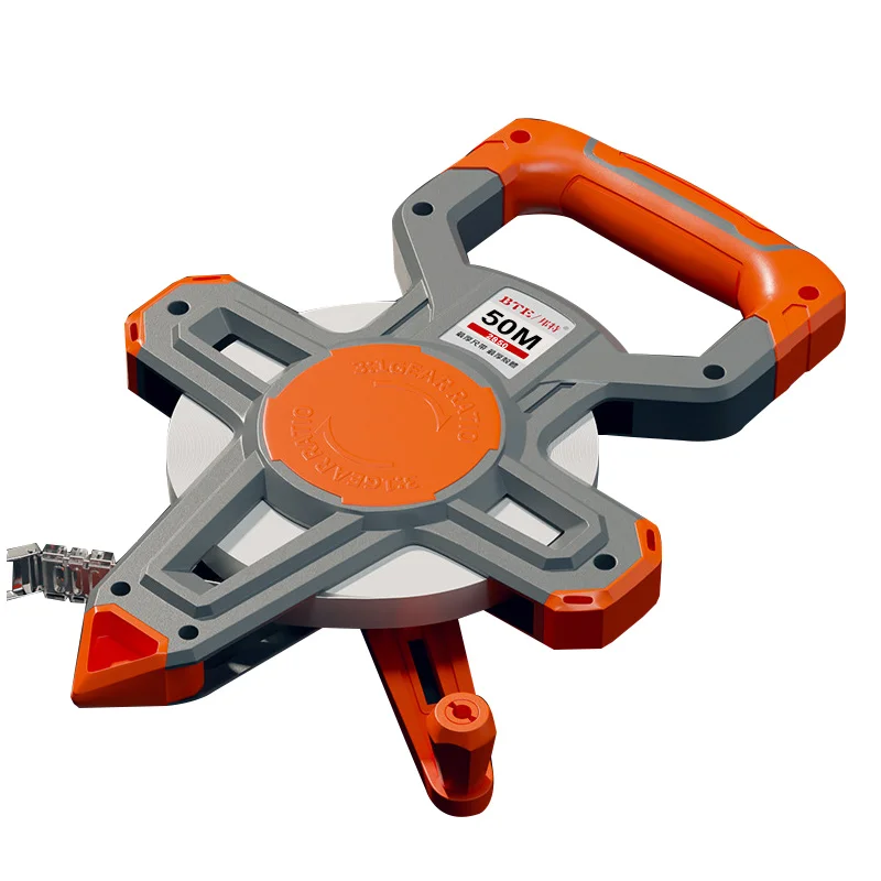 BTE Multi Functional Metal 50m Meters Measure Tape OEM Custom Professional Long Metal Heavy Duty Retractable Tape Measures