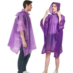 EVA PVC Rain Poncho Cheap Custom Raincoat With Logo Womens Knitted Clear Plastic Ponchos Men Waterproof Ponchos Para Lluvia