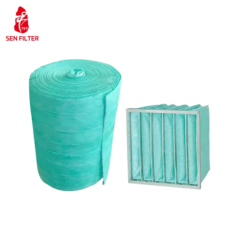 High Efficiency HVAC Air Bag Filter Pocket Type Secondary Home Use Manufacturing Plants Air Conditioning Bag Filter Medium