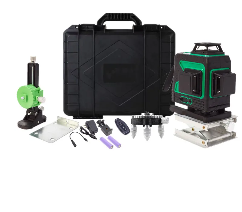 4d лазерный многомашинный уровень 16 самонивелирующийся 360 Зеленый