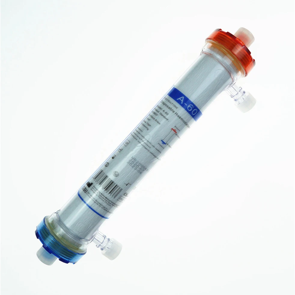 Disposable Blood Dialysis Filter Medical Polymer Products A60 Low Flux Hemodialyzers