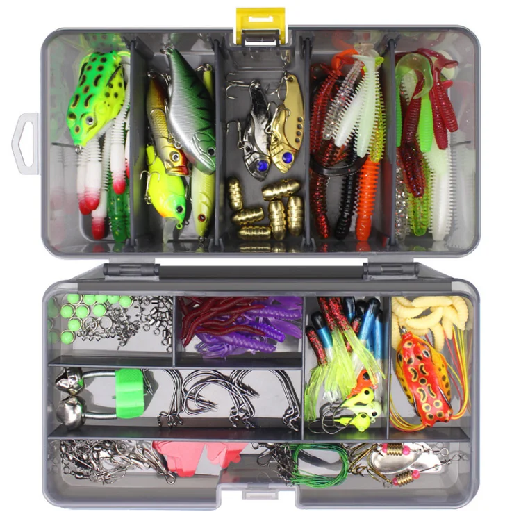 WEIHE 168pcs Fishing Lure Kit with Lures Jig Hooks Insect pesca fishing bait Minnow Crank Lure Set