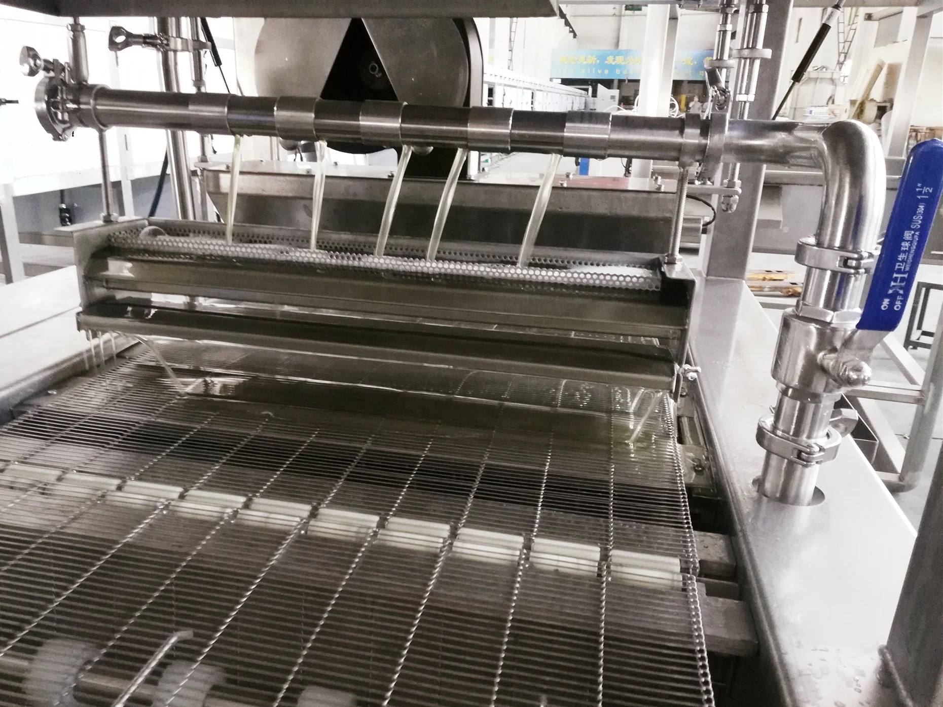 SJP1000 series CE certified chocolate enrobing machine/chocolate coating machine