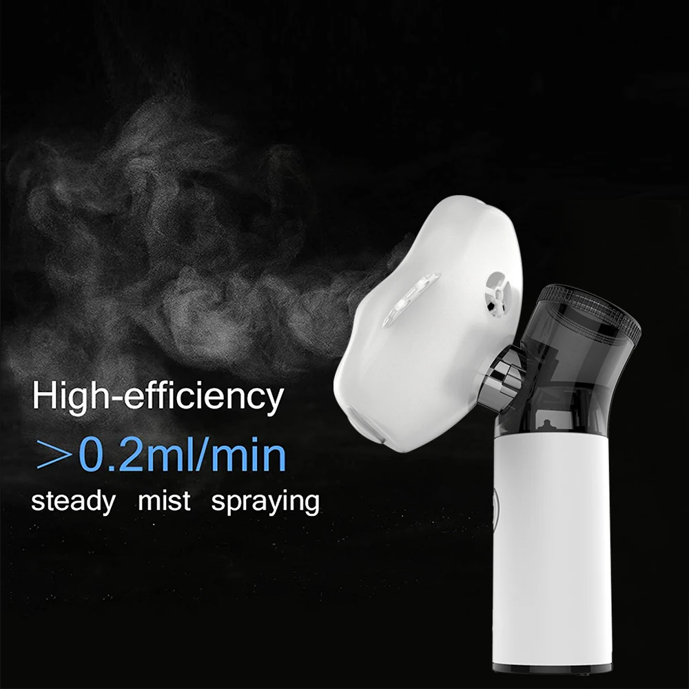 Health Care Mini Handheld Portable Inhale Nebulizer Silent Ultrasonic in Labor Nebulizador Children Adult Rechargeable Auto