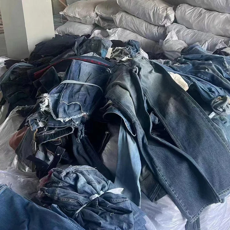 HQSLP second hand jeans used clothes bales bulk wholesale jeans