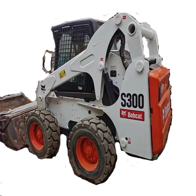 Good Condition Used Bobcat S300 Used Mini Skid Steer Loader 80 HP 4 Ton Bobcat S300 Mini Used Skid Steer Loaders For Sale