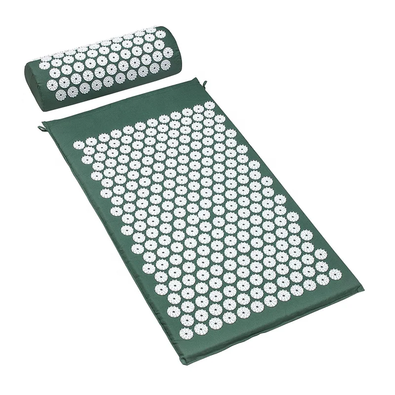 Eco Friendly Acupressure Mat and Pillow Set for Back Foot Neck Pain Relief Shakti Mat Acupuncture Mat Massage