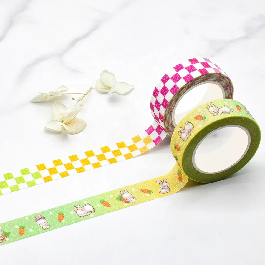 Pattern Pastel Paper Masking Painting Rose Gold Foi Washi Tape