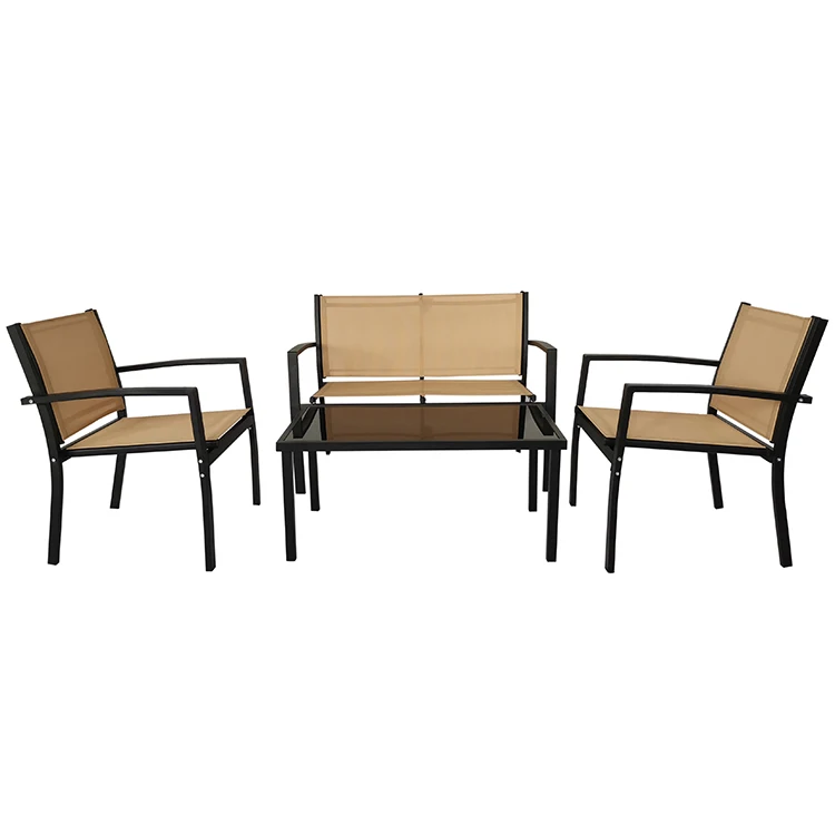 Wholesale 4 Pieces Gardeners Eden Furniture Lounge Set Bistro Outdoor Furniture Garden Sofa Set
