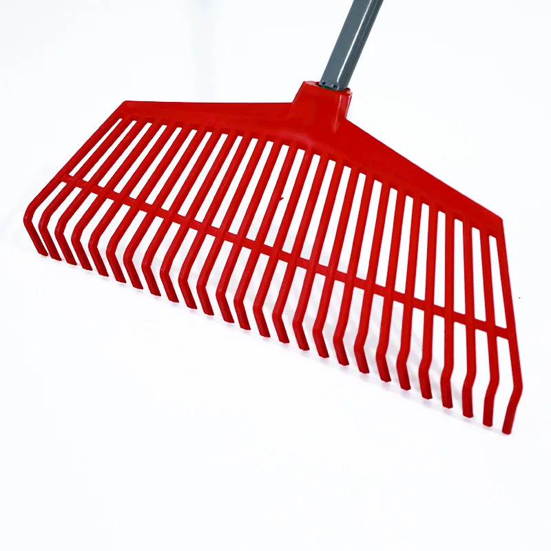 
26T Plastic Garden Rake Wide Garden Tractor Landscape Rake Head 