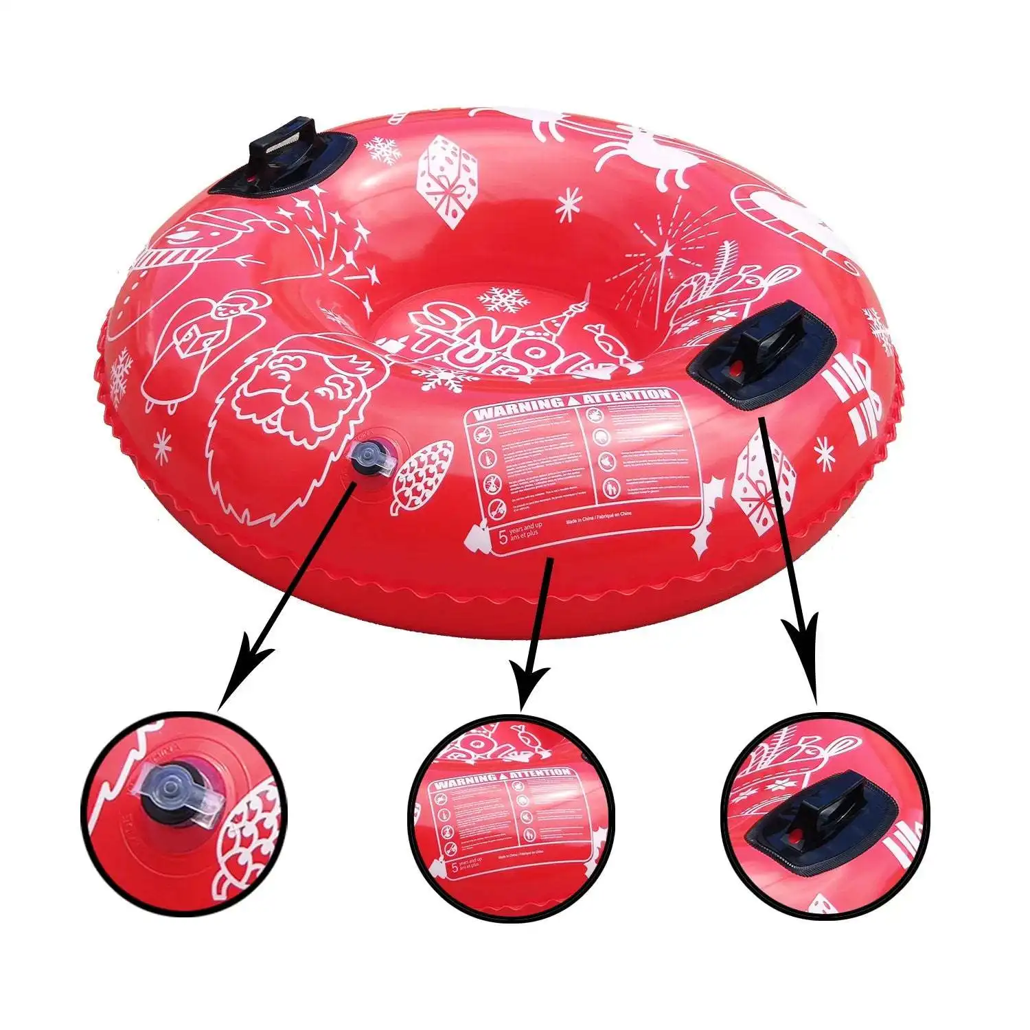 Portable and Easy Inflatable Foldable Ski Equipment  Various Colors and Patterns Suitable for All Ages Ski tubes