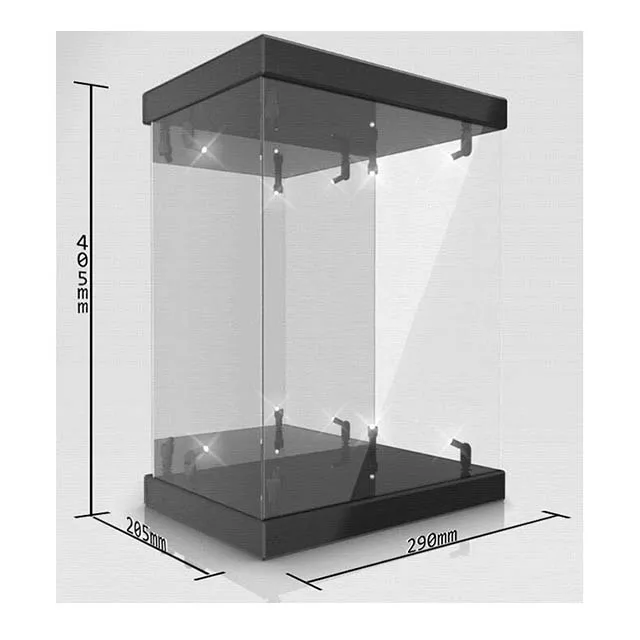 customize made lighted acrylic display case for 1 4 statues
