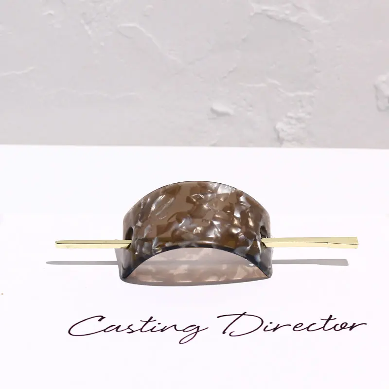 2022 trendy fashion womens hair clip hairpin barrette hair slides accessories hairsticks custom acetate hair sticks pin