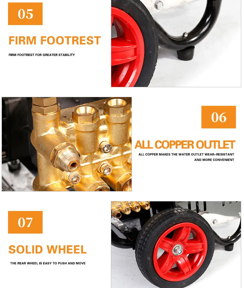 car wash machine high pressure 120 bar 1850 psi wholesale heavy duty copper motor