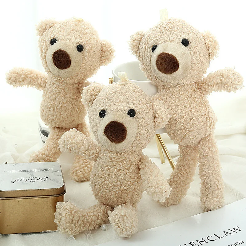 Factory 20cm Small Teddy Bear Plush Toy Bear Plush Toys Mini Teddy Bear Dolls Gift Party Wedding Present Pendant Cute Teddy Doll