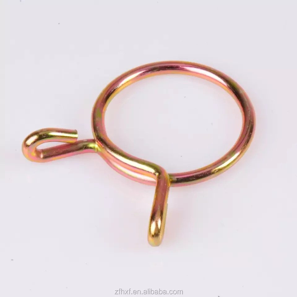 Single wire spring hose clamp