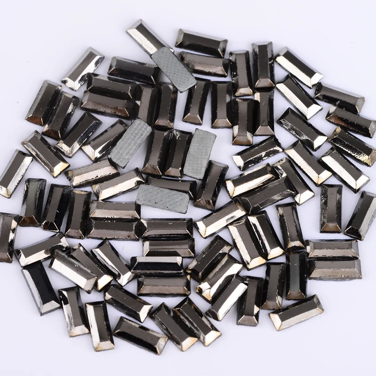 High quality flat back rectangle Mermaid shape K9 crystals rhinestone ab strass korean shape  hotfix rhinestone