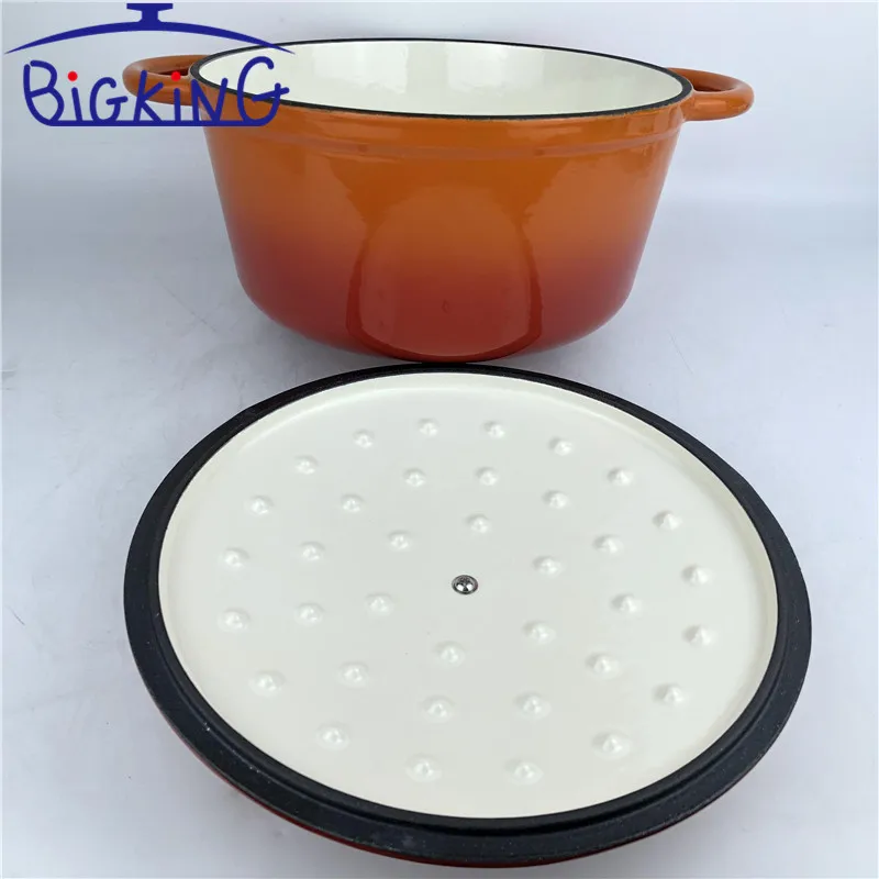 Cast Iron Dutch Oven with Lid Cover Enameled Nonstick Ceramic Cooking Pot 5.5 Quart