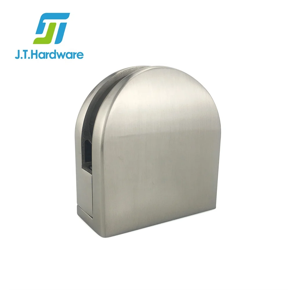 Balcony Precision Casting Zinc Alloy Or Stainless Steel Glass Clamp Bracket Holder Flat Glass Railing Clip
