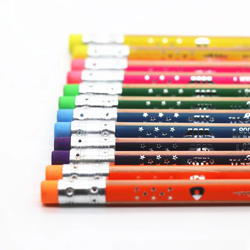 
HB Pencil Naturaland Colour Strip Star Body With Erase 