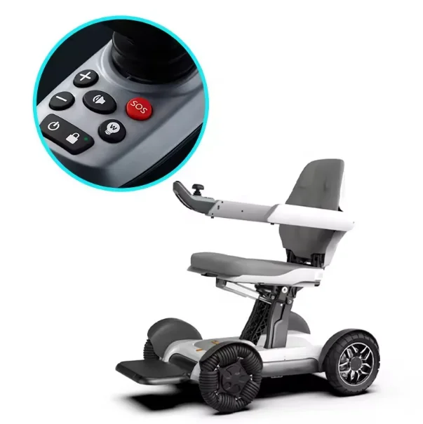 Интеллектуальный пульт дистанционного управления нового типа полностью автоматическая складывающаяся инвалидная коляска для пожилых людей