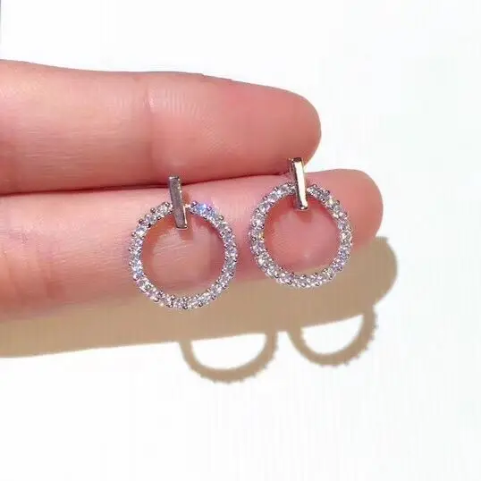Шикарные серьги из стерлингового серебра S925 с жемчугом