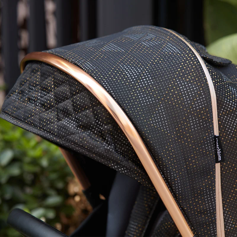 Baby Stroller 2 in 1 Cart Portable Travel Baby Carriage Fold Pram Aluminum Frame High Landscape Car for Newborn