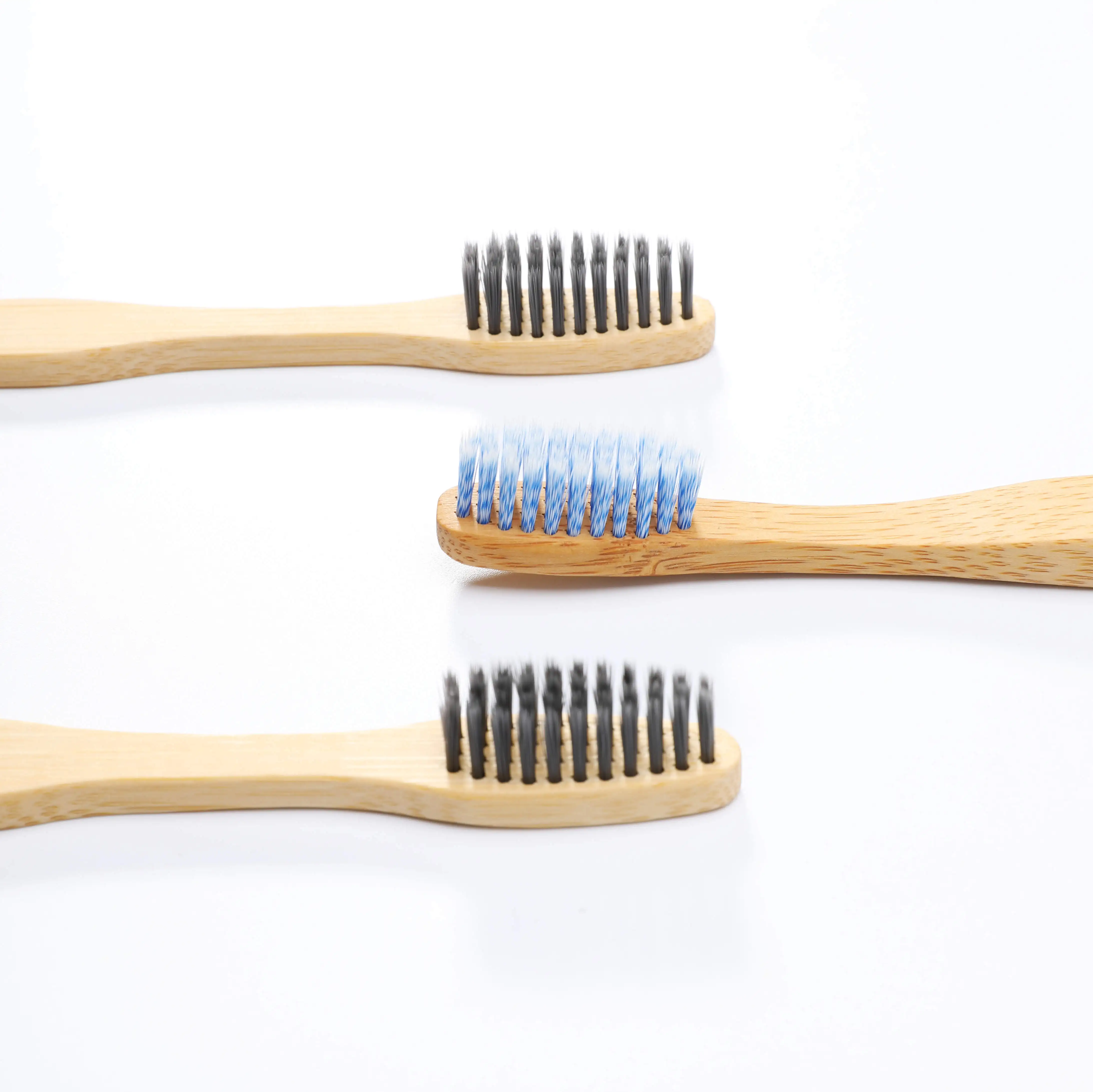 OEM Super Soft Eco Friendly Biodegradable Teeth Cleaning Brush Private Label Bamboo Toothbrush for Adult