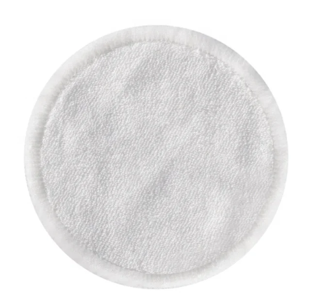 Цветные бамбуковые круглые подушечки для снятия макияжа с мешками из переработанного хлопка