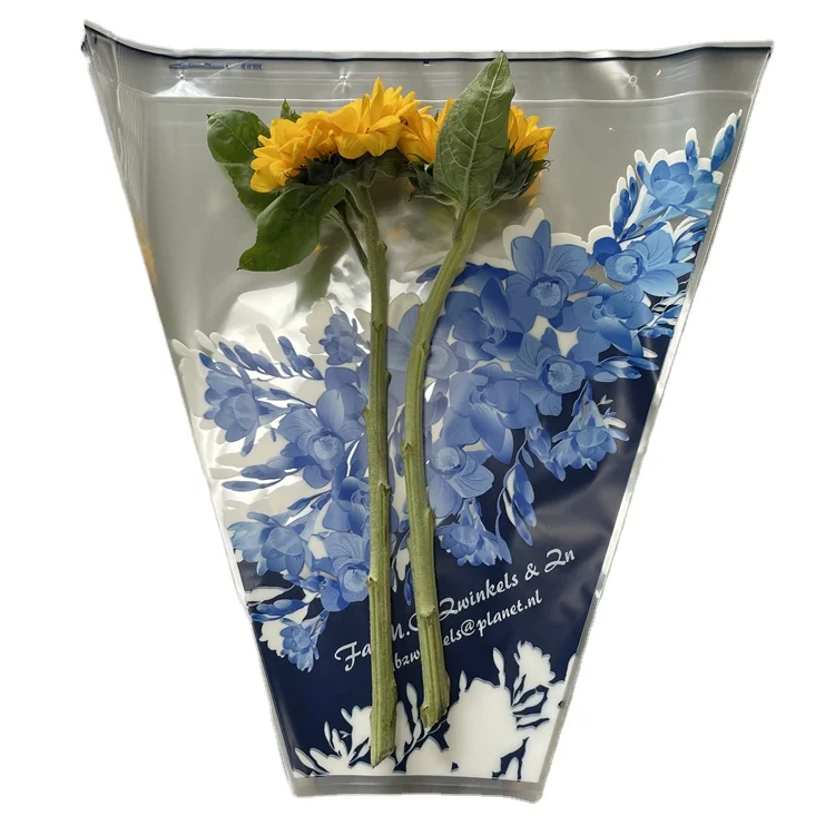 Promotional high quality opp material flower cover waterproof simple bouquet cover
