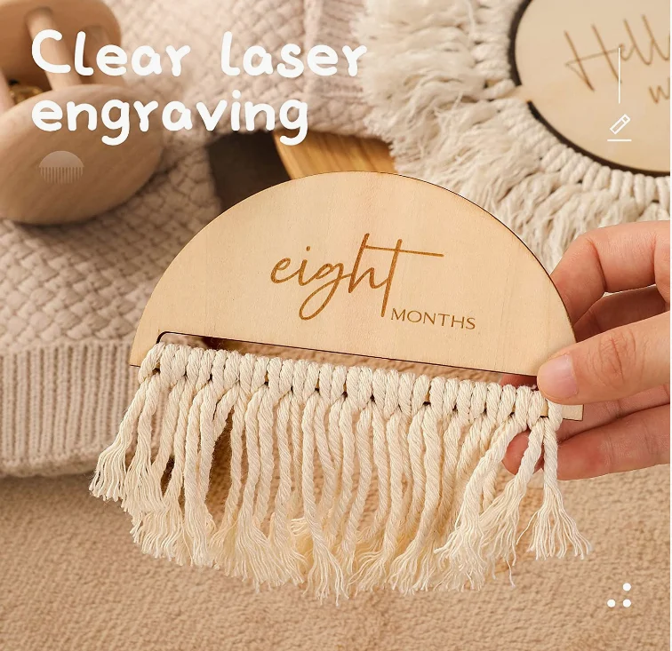 Двухсторонний дизайн Детские веховые деревянные открытки на