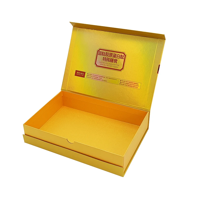 Custom recyclable magnetic gift box packaging metallic paper folding magnetic closure gift boxes