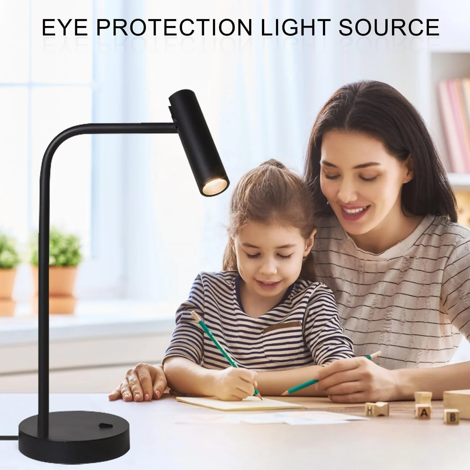 Bracket room lamp bedside table reading book reading bedroom study LED desk lamps office desk rocker switch