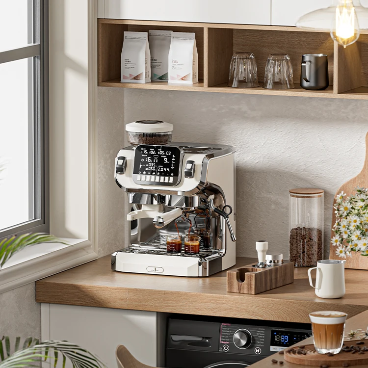 China cafetera 110v 15 bar self heating coffee maker espresso machine with grinding function