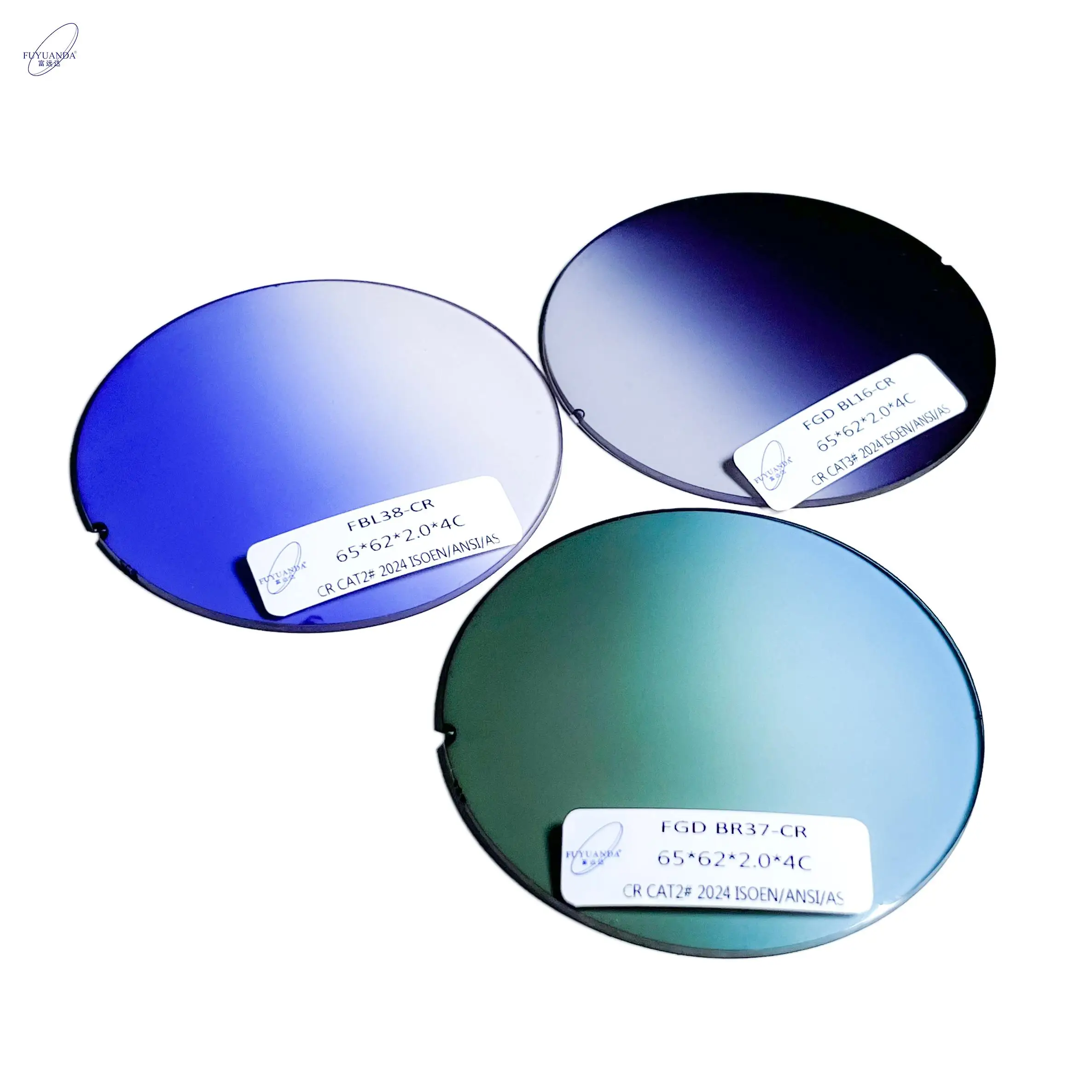 Fashion Sunglasses  Round Gradient Color Lens Cr39 Gradient Tinted Color Sunglasses Lenses