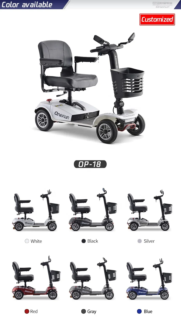 
medium 24V 400W long battery life foldable handicapped scooter for elderly old people 