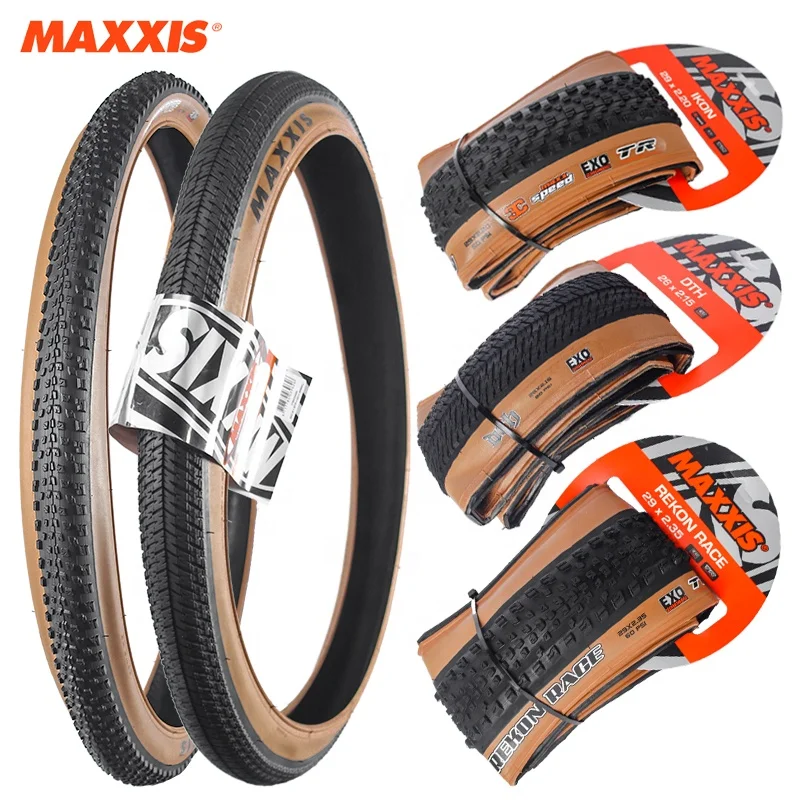 MAXXIS MTB EXO велосипедные шины 26/27.5/29 дюймов Ретро бежевый велосипедные шины 26er 2,25 2,35 сверхлегкие DTH REKON RACE складные/проволочные шины