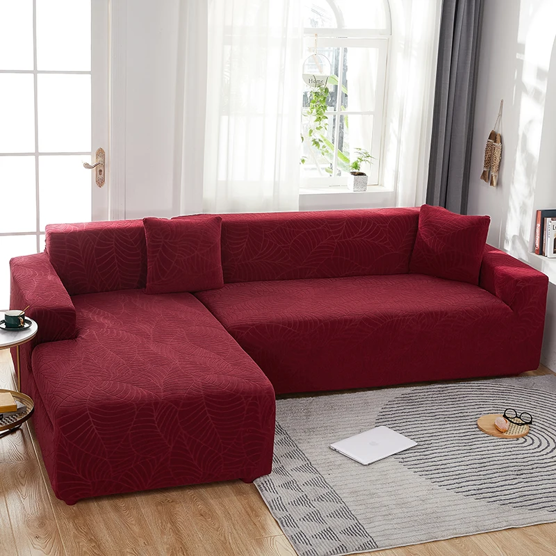 Wholesale Universal L Shape Elastic Stretchable Sectional Couch Cover Slipcover Printed Stretch Sofa Cover Set