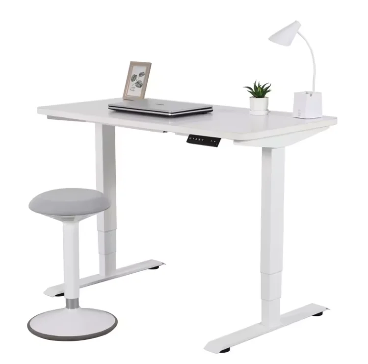 2024 New Style Electric Height Adjustable Corner L Shaped Office Desk Frame office pc table