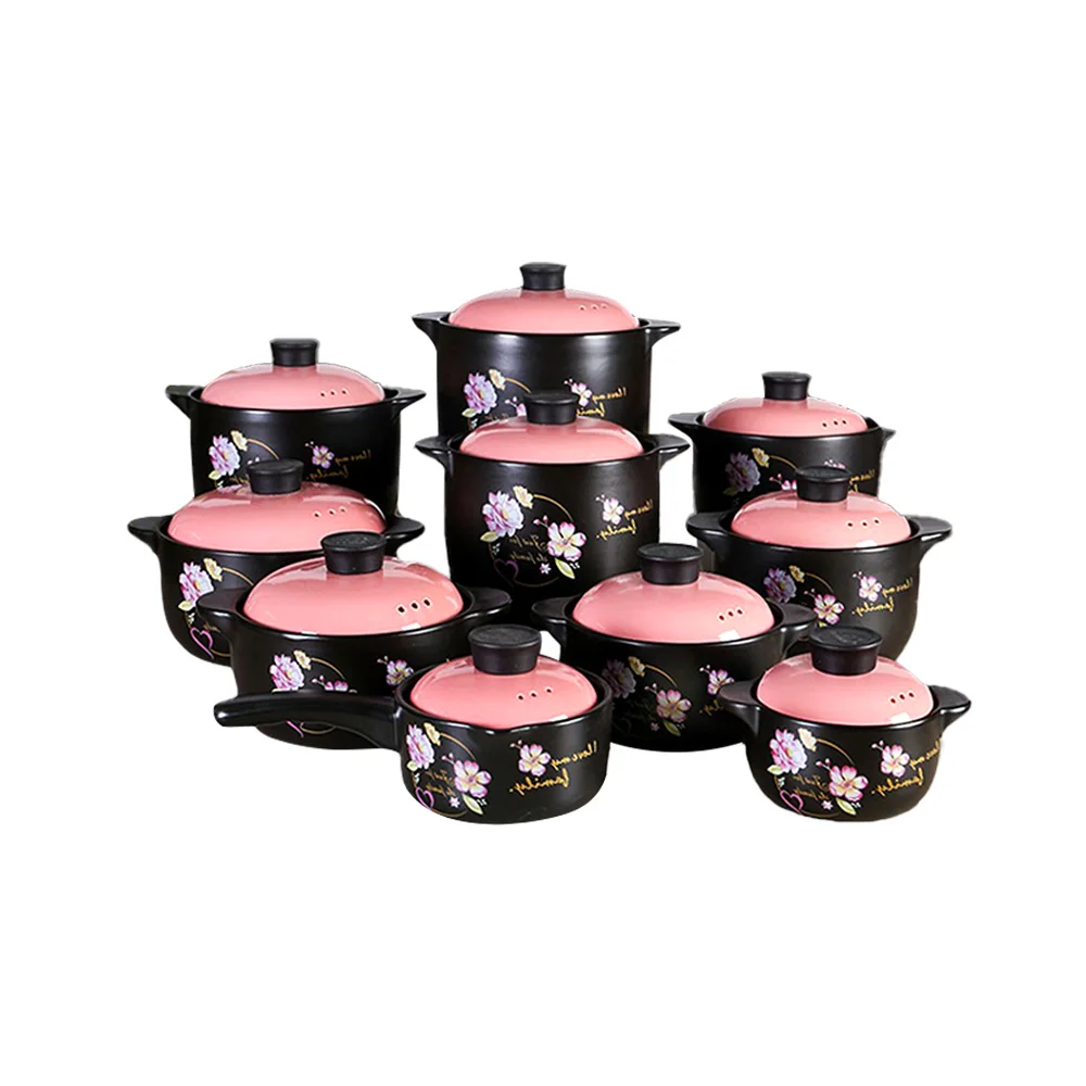 Hot Sale Chinese Style Cookware Sets Non-coating Soup Pot Home Pots Non Stick Ceramic Casserole
