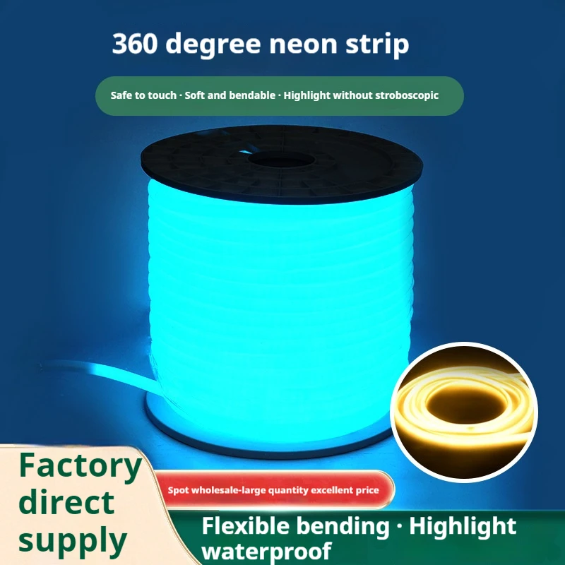 DC12V Neon LED Strip 120LEDs/M Flexible Rope Tube Neon Light Waterproof rgb strip lights For Home Decoration